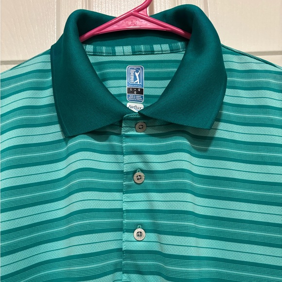 PGA tour men’s short sleeve collared short sleeve collar size large airflux - Picture 3 of 10